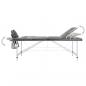 Preview: Massagetisch mit 3 Zonen Aluminiumrahmen Anthrazit 186×68 cm