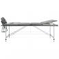 Preview: Massagetisch mit 3 Zonen Aluminiumrahmen Anthrazit 186×68 cm