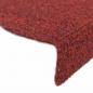 Preview: 15 Stk. Selbstklebende Treppenmatten Nadelvlies 56x17x3cm Rot