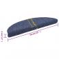 Preview: 15 Stk. Selbstklebende Treppenmatten Nadelvlies 56x17x3cm Blau