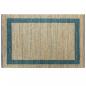 Preview: Teppich Handgefertigt Jute Blau 120x180 cm