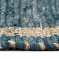 Preview: Teppich Handgefertigt Jute Blau 120x180 cm