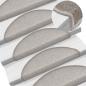 Preview: ARDEBO.de - 15 Stk. Treppenmatten Taupe 65 x 24 x 4 cm