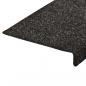 Preview: Treppenmatten 15 Stk. Nadelvlies 65x21x4 cm Schwarz