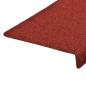 Preview: Treppenmatten 15 Stk. Nadelvlies 65x21x4 cm Rot