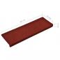 Preview: Treppenmatten 15 Stk. Nadelvlies 65x21x4 cm Rot