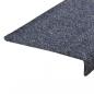 Preview: Treppenmatten 15 Stk. Nadelvlies 65x21x4 cm Blau