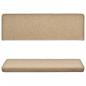 Preview: Teppich-Treppenstufen 15 Stk. 65x21x4 cm Taupe