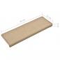 Preview: Teppich-Treppenstufen 15 Stk. 65x21x4 cm Taupe