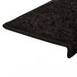 Preview: Teppich-Treppenstufen 15 Stk. 65x21x4 cm Schwarz