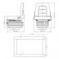 Preview: Gabelstaplersitz Traktorsitz Federung Verstellbare Rückenlehne