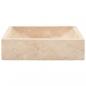 Preview: Waschbecken 45x30x12 cm Marmor Hochglanz-Creme