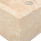 Preview: Waschbecken 45x30x12 cm Marmor Hochglanz-Creme