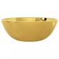 Preview: Waschbecken 28 x 10 cm Keramik Golden