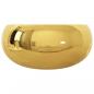 Preview: Waschbecken 40 x 15 cm Keramik Golden