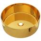 Preview: Waschbecken 40 x 15 cm Keramik Golden