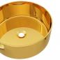 Preview: Waschbecken 40 x 15 cm Keramik Golden