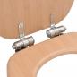 Preview: Toilettensitz mit Soft-Close-Deckel MDF Bambus-Design