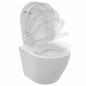 Preview: Wand-WC ohne Spülrand Keramik Weiß