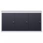 Preview: Wand-Werkzeugschrank Industriedesign Metall Grau und Schwarz