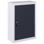 Preview: ARDEBO.de - Wand-Werkzeugschrank Industriedesign Metall Grau und Schwarz