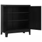 Preview: Lagerschrank Industrial Schwarz 90x40x100 cm Stahl