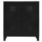 Preview: Lagerschrank Industrial Schwarz 90x40x100 cm Stahl