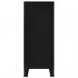 Preview: Lagerschrank Industrial Schwarz 90x40x100 cm Stahl