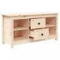 Preview: TV-Schrank 103x36,5x52 cm Massivholz Kiefer