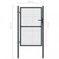 Preview: Mesh-Gartentor Verzinkter Stahl 100 x 225 cm Grau