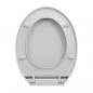 Preview: Toilettensitz mit Absenkautomatik Hellgrau Oval