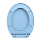 Preview: Toilettensitz mit Absenkautomatik Blau Oval