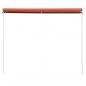 Preview: Einziehbare Markise 250×150 cm Orange und Braun