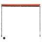 Preview: Einziehbare Markise mit LED 250×150 cm Orange und Braun