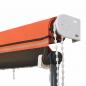 Preview: Einziehbare Markise mit LED 250×150 cm Orange und Braun