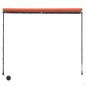 Preview: Einziehbare Markise mit LED 300×150 cm Orange und Braun