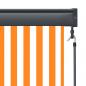 Preview: Außenrollo 60 x 250 cm Weiß und Orange