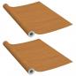 Preview: Selbstklebende Türfolien 2 Stk. Helle Eiche 210 x 90 cm PVC