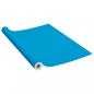 Preview: Selbstklebende Möbelfolie Azurblau 500 x 90 cm PVC