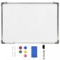 Preview: ARDEBO.de - Magnetisches Whiteboard Weiß 70 x 50 cm Stahl