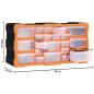 Preview: Multi-Schubladen-Organizer mit 22 Schubladen 49x16x25,5 cm 