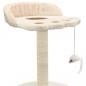 Preview: Katzen-Kratzbaum Sisal 40 cm Beige und Braun