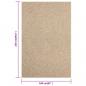 Preview: Teppich ZIZUR 160x230 cm Jute-Optik Indoor und Outdoor