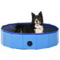 Preview: ARDEBO.de - Hundepool Faltbar Blau 80 x 20 cm PVC