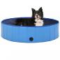 Preview: ARDEBO.de - Hundepool Faltbar Blau 120 x 30 cm PVC