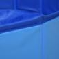 Preview: Hundepool Faltbar Blau 160 x 30 cm PVC