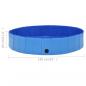 Preview: Hundepool Faltbar Blau 160 x 30 cm PVC