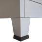 Preview: Büroschrank mit 2 Türen Stahl 90x40x180 cm Grau