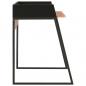 Preview: Schreibtisch Schwarz und Braun 90x60x88 cm