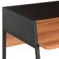 Preview: Schreibtisch Schwarz und Braun 90x60x88 cm